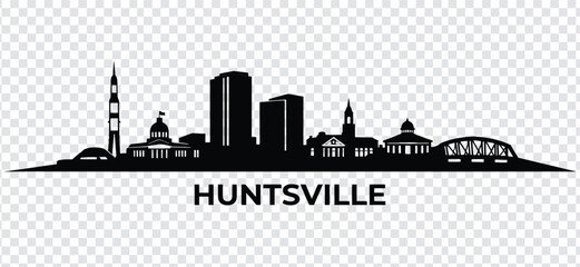 Huntsville alabama city skyline silhouette vector illustration © MDShakiburRahman