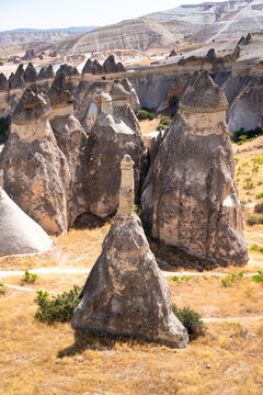 vertical photography of Pasabag and its curious rock formations on an August day