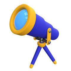 Science Telescope Front Perspective Angle 3D Render © Bohdan Ivasyshyn