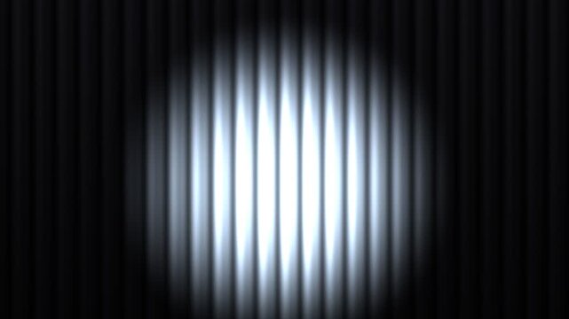 Deep black velvet theater curtains closing on green screen, dark dramatic side drape reveal with spotlight and chroma key background for suspense video transition 4k