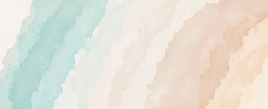 Soft Pastel Alcohol Ink Abstract Background in Aqua and Peach Tones