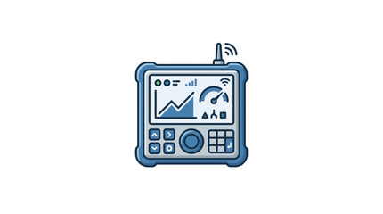 Digital Measurement Device with Screen and Antenna © musnadul