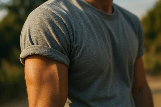 Tshirt sleeve rolled up