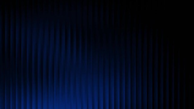 Abstract dark blue vertical lines wall texture background with smooth lighting motion loop
