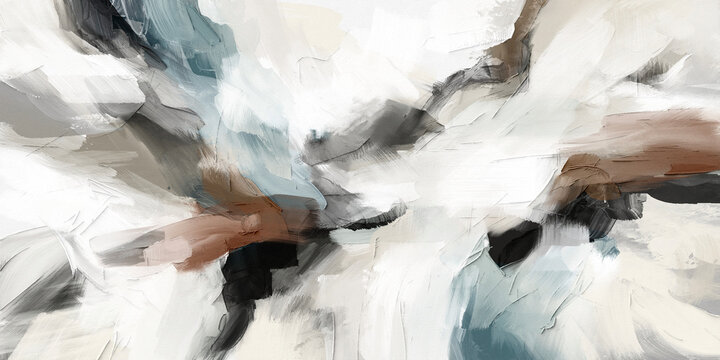 Expressive abstract modern art painting featuring layered artistic textures for publishing, branding and contemporary interiors