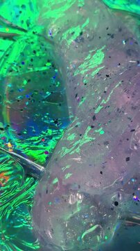 Glitter slime texture abstract