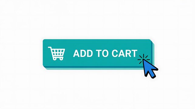Add to cart button with a mouse cursor