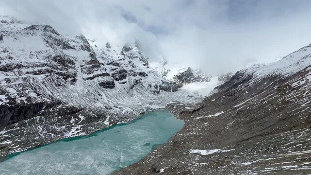 The Pasterze glacier on the Grossglockner, 
Heiligenblut am Gro&szlig;glockner, Carinthia, Austria
