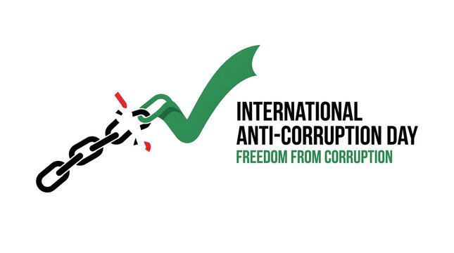 International Anti Corruption Day 2026 PNG Banner Transparency Awareness Design Clean Government Campaign Social Justice Background