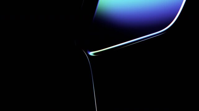 Abstract background of rotating glass shapes, 4k seamless loop 3d animation