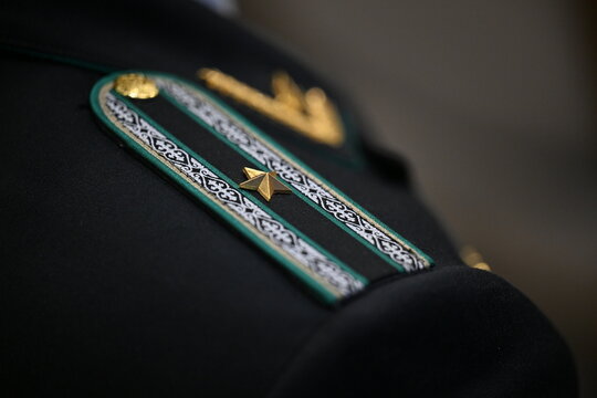 shoulder boards, military, general, lieutenant, military service, security service, police, security, Agency of the Republic of Kazakhstan for Financial Monitoring, agent, military job, special forces