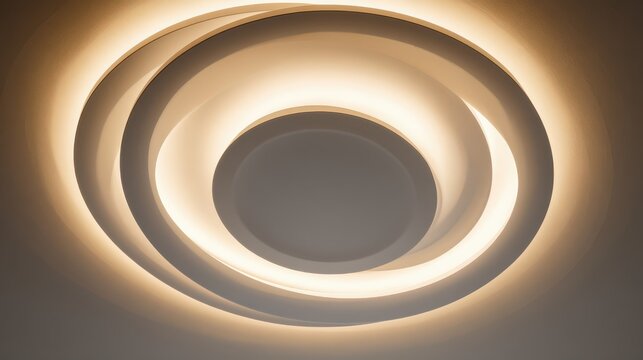 Modern round led ceiling light fixture, A circular light fixture featuring a sleek