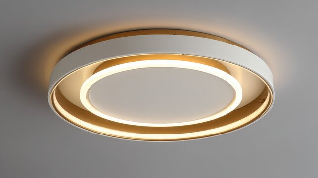 Modern round led ceiling light fixture, A circular light fixture featuring a sleek