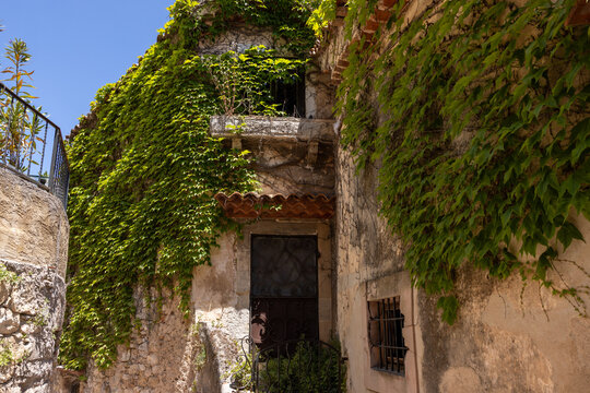 Eze - the famous, charming perched village. One of the most frequently visited tourist attractions in the Alpes-Maritimes region, France.