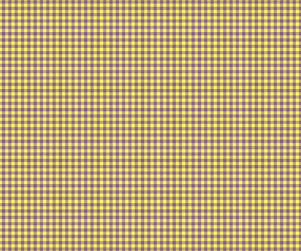 Yellow and purple gingham plaid seamless pattern
