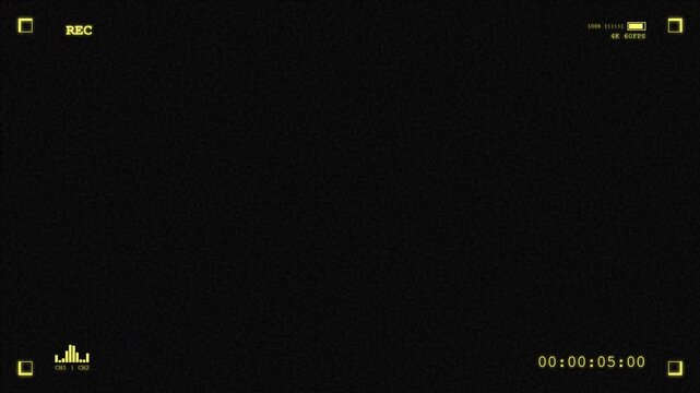 camcorder overlays displaying a dark recording screen with hud elements timecode and battery status for tech projects.