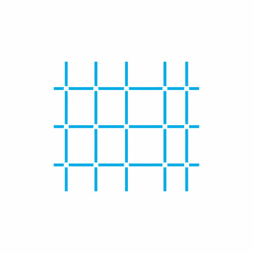 Simple blue grid pattern on a white background, abstract geometric design, clean and modern graphic resource