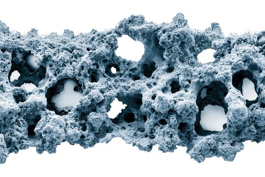 Microscopic View of Porous Material