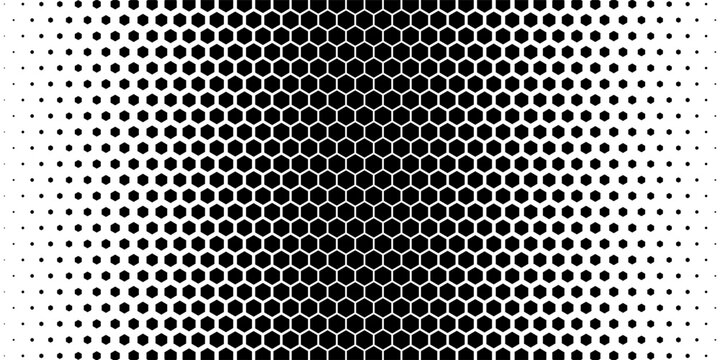 Hexagon Vector Abstract Geometric Technology Background. Halftone Hex Retro Simple Pattern. vector eps 10