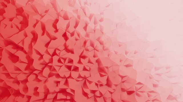 Abstract red soft 3d waves texture animated background 4k seamless looping minimalistic gradient backdrop