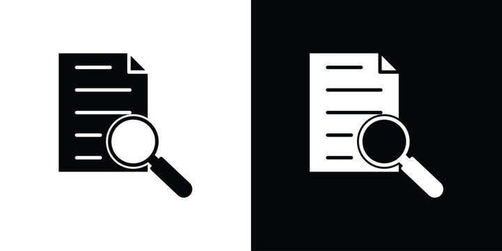 Audit icon thin pictogram series