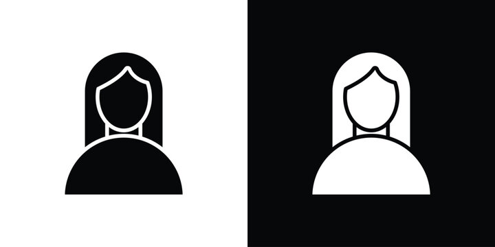 female icon thin pictogram series