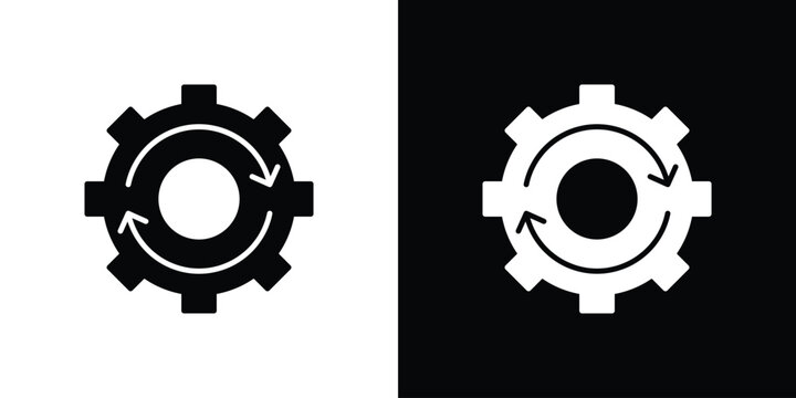 Implementation icon thin pictogram series