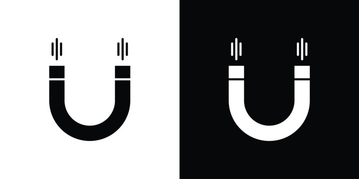 Magnet icon thin pictogram series