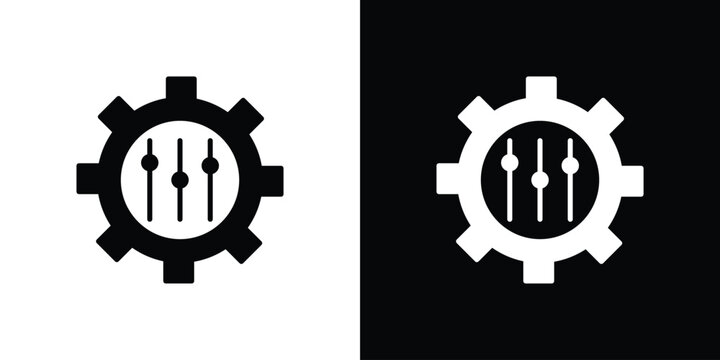 Mass customization icon thin pictogram series