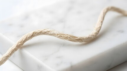Obraz premium Mycelium protein on marble block providing effective solutions modern concept design style view
