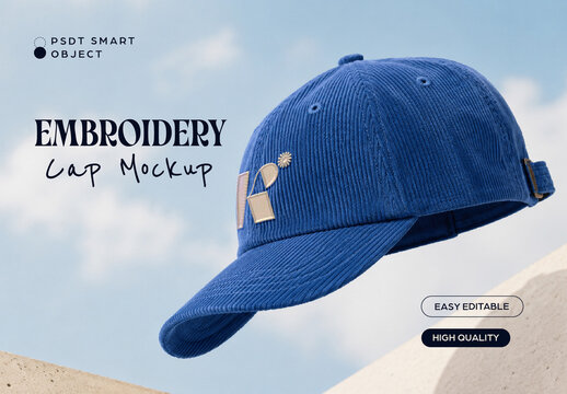 Embroidery Cap Mockup