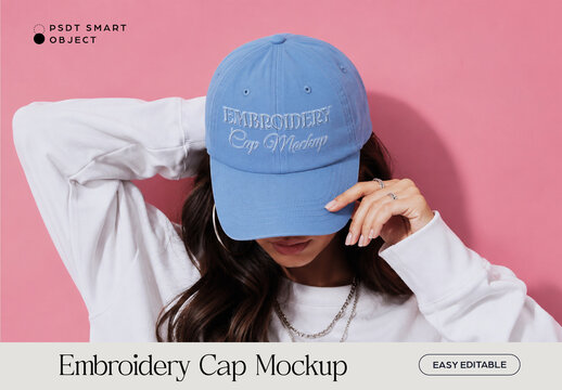 Embroidery Cap Mockup