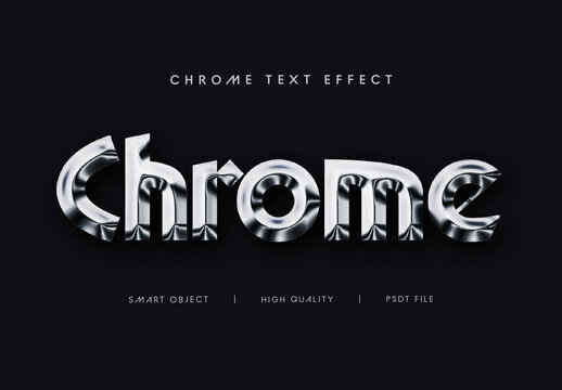 Chrome Text Effect
