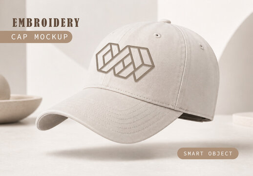 Embroidery Cap Mockup
