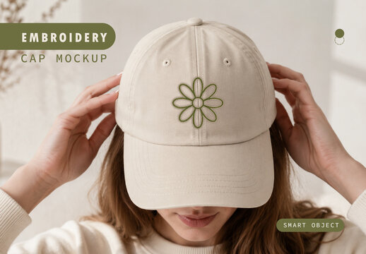 Embroidery Cap Mockup