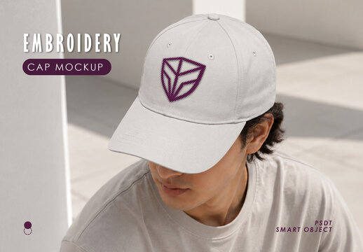 Embroidery Cap Mockup