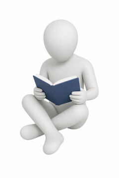 Faceless person reading an open book while sitting cross-legged. Anonymous reader enjoying literature in a minimalist and modern setting.