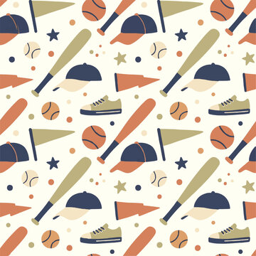 Baseball Sports Equipment Pattern