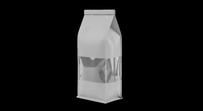 Standing kraft paper coffee bag