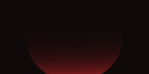 Abstract dark background featuring a subtle red gradient circular shape at the bottom with clean copy space. © Imam