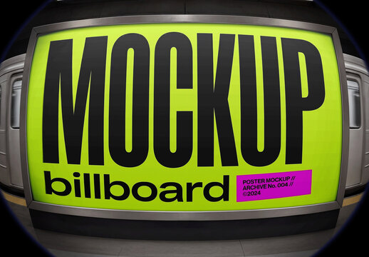 Metro Station Screen Mockup