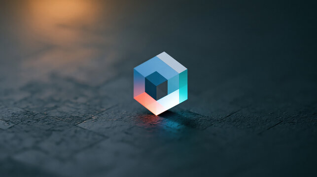 3d map channel logo with modern terrain contours and digital navigation design