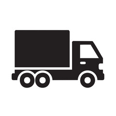 Fototapeta premium Delivery truck icon for logistics and transportation business services.