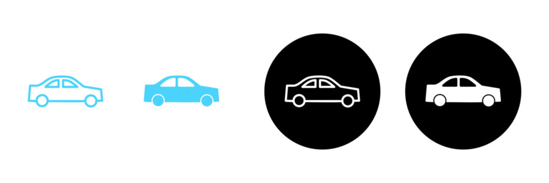 Car icon vector. car sign and symbol. small sedan