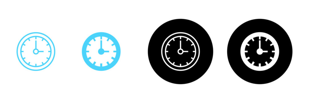 Clock icon vector. Time sign and symbol. watch icon
