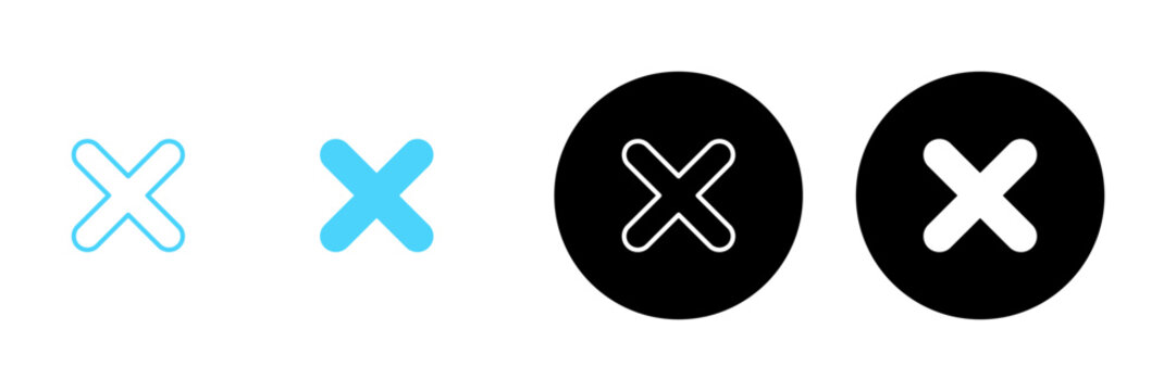 Close icon vector. Delete sign and symbol. cross sign