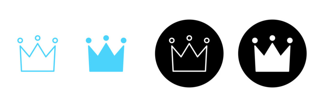 Crown icon vector. crown sign and symbol
