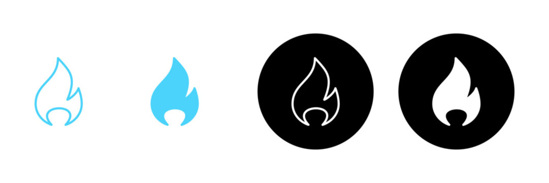 Fire icon vector. fire sign and symbol