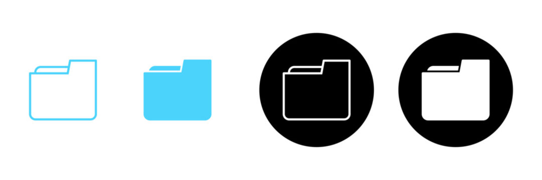Folder icon vector. folder sign and symbol
