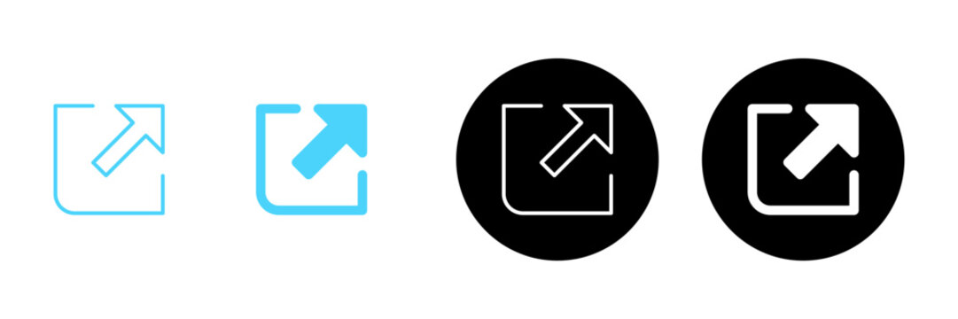 External link icon vector. link sign and symbol. hyperlink symbol